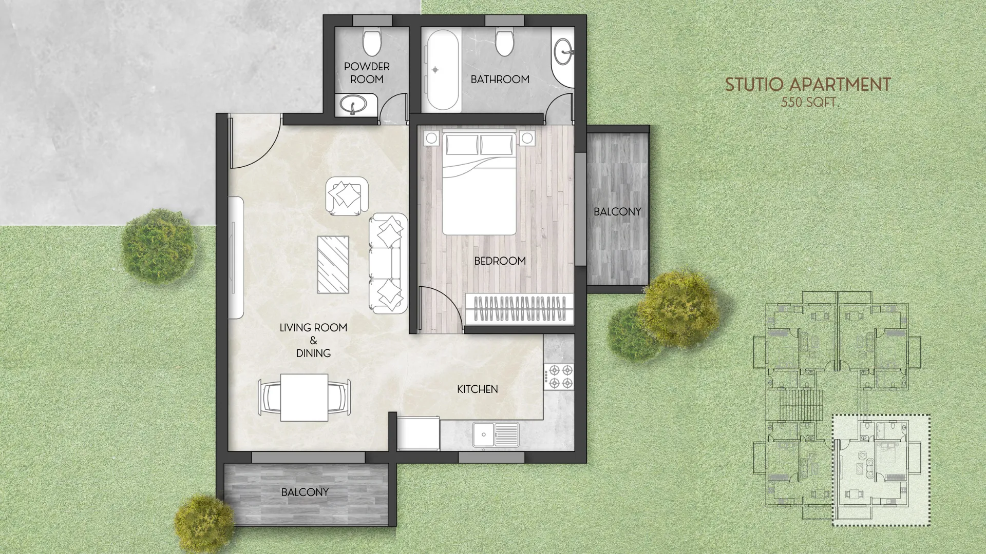 Minimalist Studio Loft detail 2