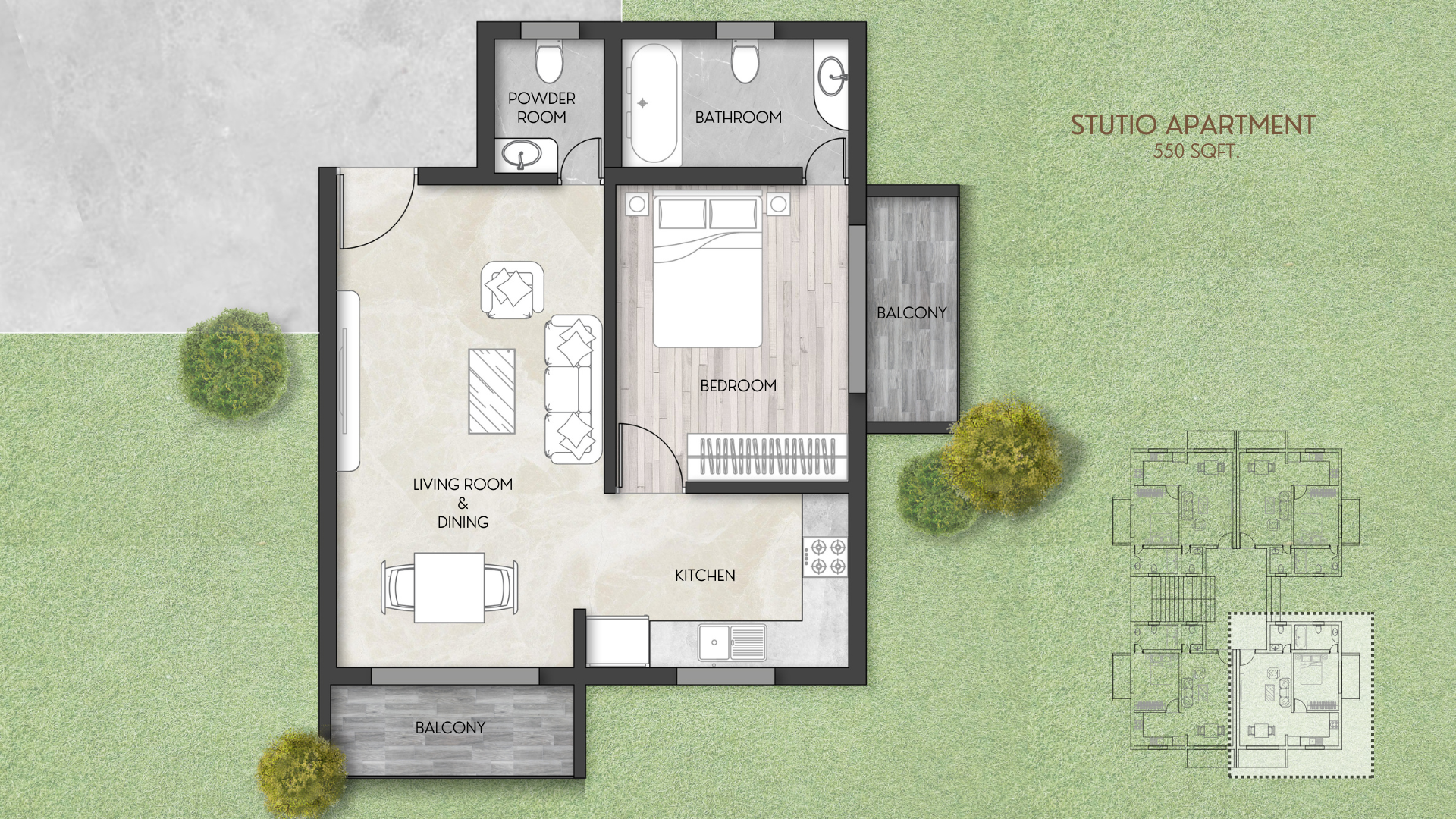 Minimalist Studio Loft detail 2